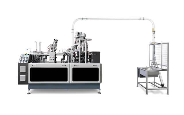 máquina de fazer xícarasMYC-OCM12 Máquina para fabricação de xícaras de café com aquecimento ultrassônico simples